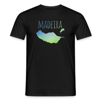 Madeira - Männer T-Shirt - Schwarz - Vorne - AI Model Male 178 light (178cm)