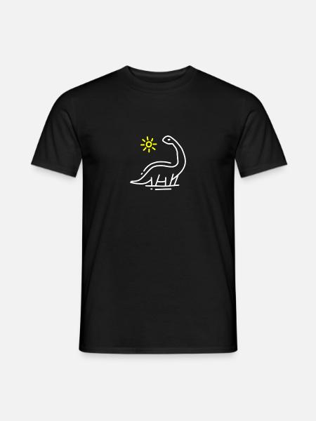 dinosaur - Men's T-Shirt - black