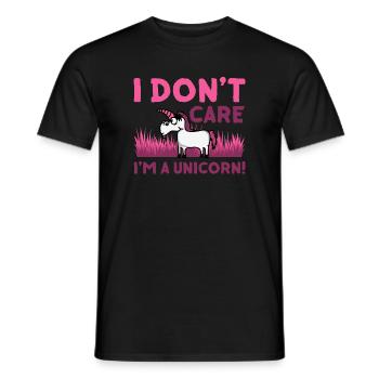 Licorne licornes cheval chevaux jument créatures mythiques - T-shirt homme - noir - Devant - AI Model Male 178 light (178cm)