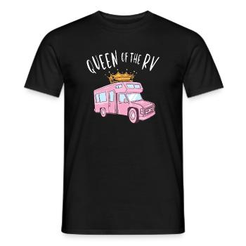 Königin des RV - Königin des Camper - Männer T-Shirt - Schwarz - Vorne - AI Model Male 178 light (178cm)