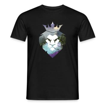 lion - Men's T-Shirt - black - Front - AI Model Male 178 light (178cm)