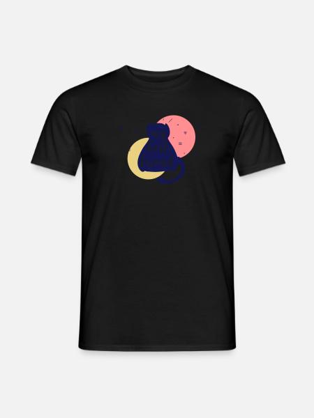 Mein Bester Freund die Katze - Männer T-Shirt - Schwarz