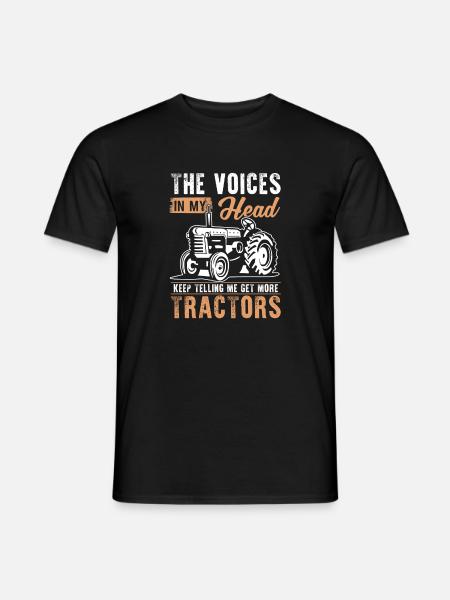 Traktor Sprüche mit Humormotiv - Männer T-Shirt - Schwarz