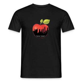 BIG APPLE - T-shirt homme - noir - Devant - AI Model Male 178 light (178cm)
