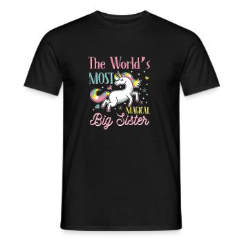 Le monde le plus magique big Sister - T-shirt homme - noir - Devant - AI Model Male 178 light (178cm)