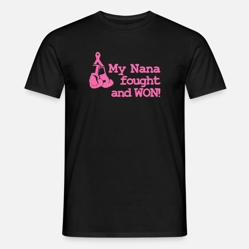 Magliette per consapevolezza del cancro al seno - T-shirt uomo - nero