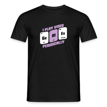 Gamer - Zocker - Geek - Männer T-Shirt - Schwarz - Vorne - AI Model Male 178 light (178cm)