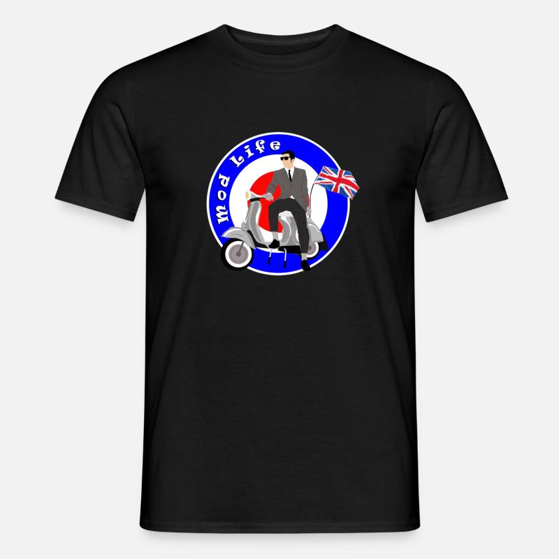 Mod Leben - Männer T-Shirt - Schwarz