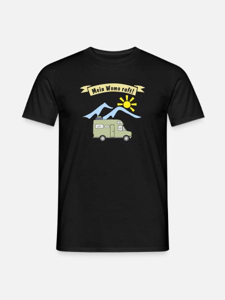 mein womo ruft - Männer T-Shirt - Schwarz
