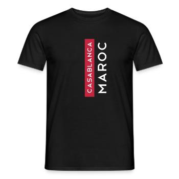 Casablanca Marokko Maroc Casablanca Souvenir - Männer T-Shirt - Schwarz - Vorne - AI Model Male 178 light (178cm)