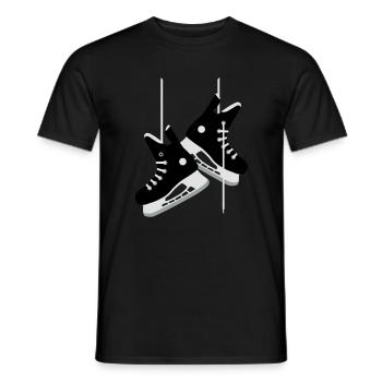 Patins de hockey sur glace - T-shirt homme - noir - Devant - AI Model Male 178 light (178cm)