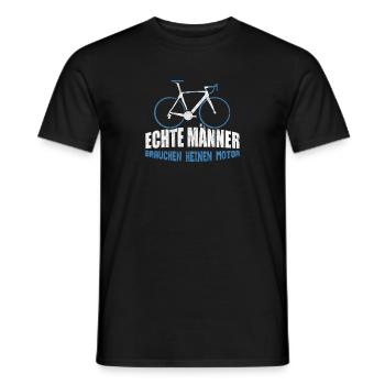 Anti E Bike Bicycle Rider Road Bike Gift Idea - Men's T-Shirt - black - Front - AI Model Male 178 light (178cm)