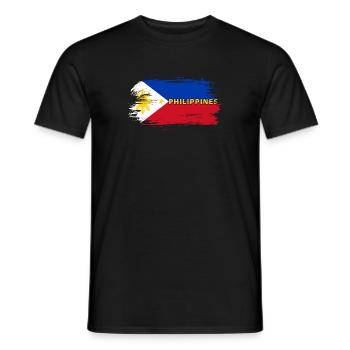 Philippines Flag / Gift Manila Filipino - Men's T-Shirt - black - Front - AI Model Male 178 light (178cm)