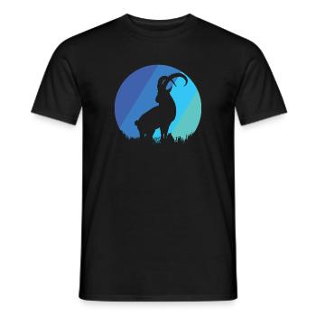 Capricorne - T-shirt homme - noir - Devant - AI Model Male 178 light (178cm)