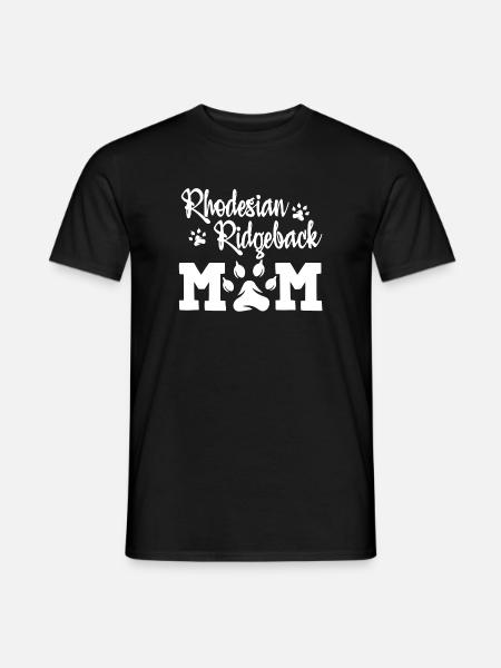 Rhodesian Ridgeback Mom Shirt - Männer T-Shirt - Schwarz