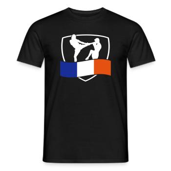 arts martiaux - T-shirt homme - noir - Devant - AI Model Male 178 light (178cm)