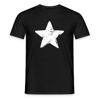 stern himmel star splatter - Männer T-Shirt - Schwarz - Vorne - AI Model Male 178 light (178cm)