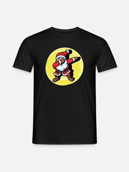 Cool Dab Dabbing Père Noël Noël - T-shirt homme - noir