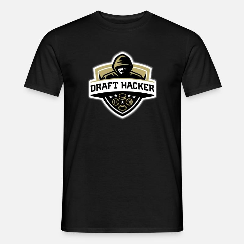 Draft Hacker - Männer T-Shirt - Schwarz