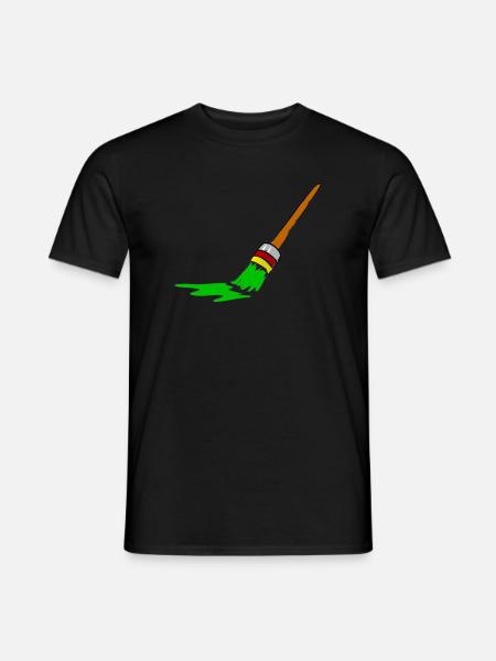Urban Graffiti Brush Design - Men's T-Shirt - black