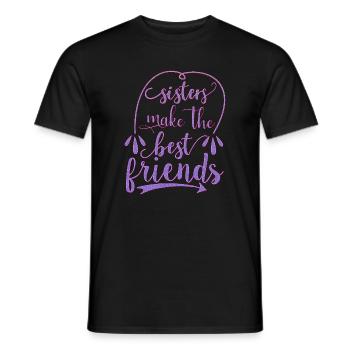 Les sœurs se font les meilleures amies - T-shirt homme - noir - Devant - AI Model Male 178 light (178cm)