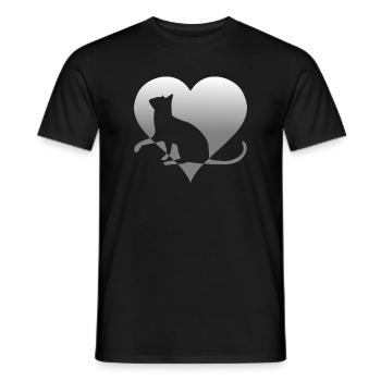 Cat Cat Cat Cat Cat Pussy - Men's T-Shirt - black - Front - AI Model Male 178 light (178cm)