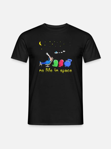 Funny aliens - Men's T-Shirt - black