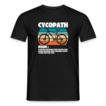 VTT - Cycopath Noun - T-shirt homme - noir - Devant - AI Model Male 178 light (178cm)
