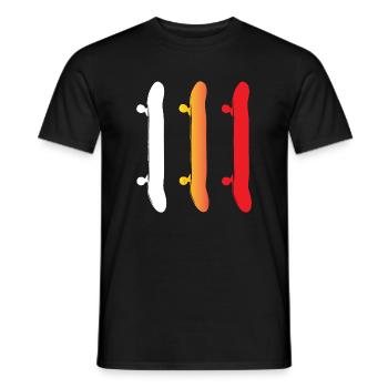 Skateboard - Skateboards - T-shirt homme - noir - Devant - AI Model Male 178 light (178cm)