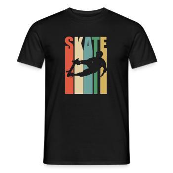 Skateboarden - Skaten - Männer T-Shirt - Schwarz - Vorne - AI Model Male 178 light (178cm)