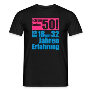 Je ne suis pas 50 années - T-shirt homme - noir - Devant - AI Model Male 178 light (178cm)
