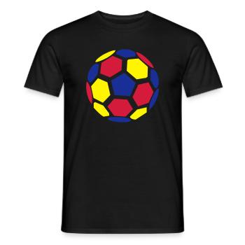 Kolumbien Ball - Männer T-Shirt - Schwarz - Vorne - AI Model Male 178 light (178cm)