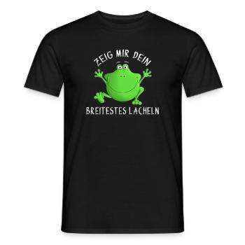 Rire - sourire - sourire - T-shirt homme - noir - Devant - AI Model Male 178 light (178cm)