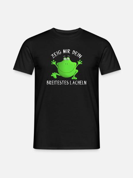 Laugh - smirk - smile - Men's T-Shirt - black