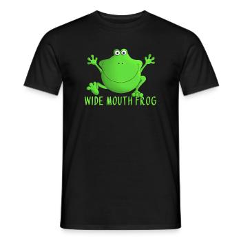 Grenouille qui rit - T-shirt homme - noir - Devant - AI Model Male 178 light (178cm)