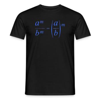 mathematik rechnen - Männer T-Shirt - Schwarz - Vorne - AI Model Male 178 light (178cm)