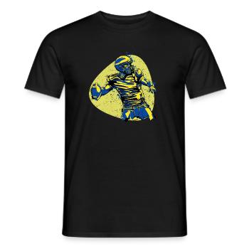 Vainqueur du quarterback du héros du football américain - T-shirt homme - noir - Devant - AI Model Male 178 light (178cm)