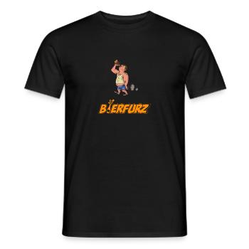 Bierfurz - T-shirt homme - noir - Devant - AI Model Male 178 light (178cm)