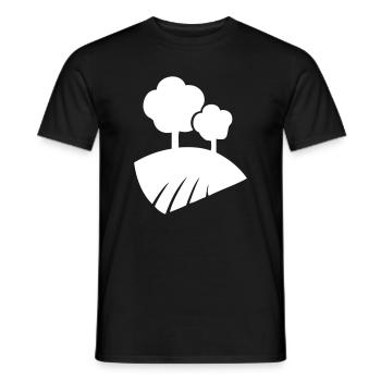 Landschaft mit Bäumen - Männer T-Shirt - Schwarz - Vorne - AI Model Male 178 light (178cm)