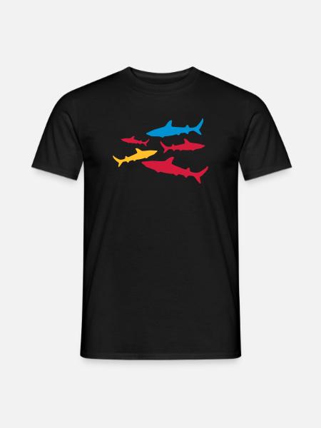 shark - Men's T-Shirt - black