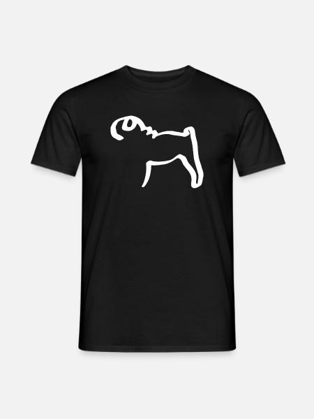 Lignes mops - T-shirt homme - noir