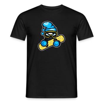 snowboard de sports d'hiver - T-shirt homme - noir - Devant - AI Model Male 178 light (178cm)