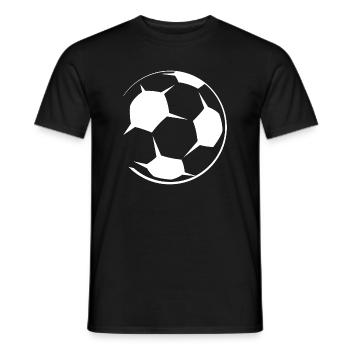 Ball Fußball Symbol Logo Icon Verein Grafik - Männer T-Shirt - Schwarz - Vorne - AI Model Male 178 light (178cm)