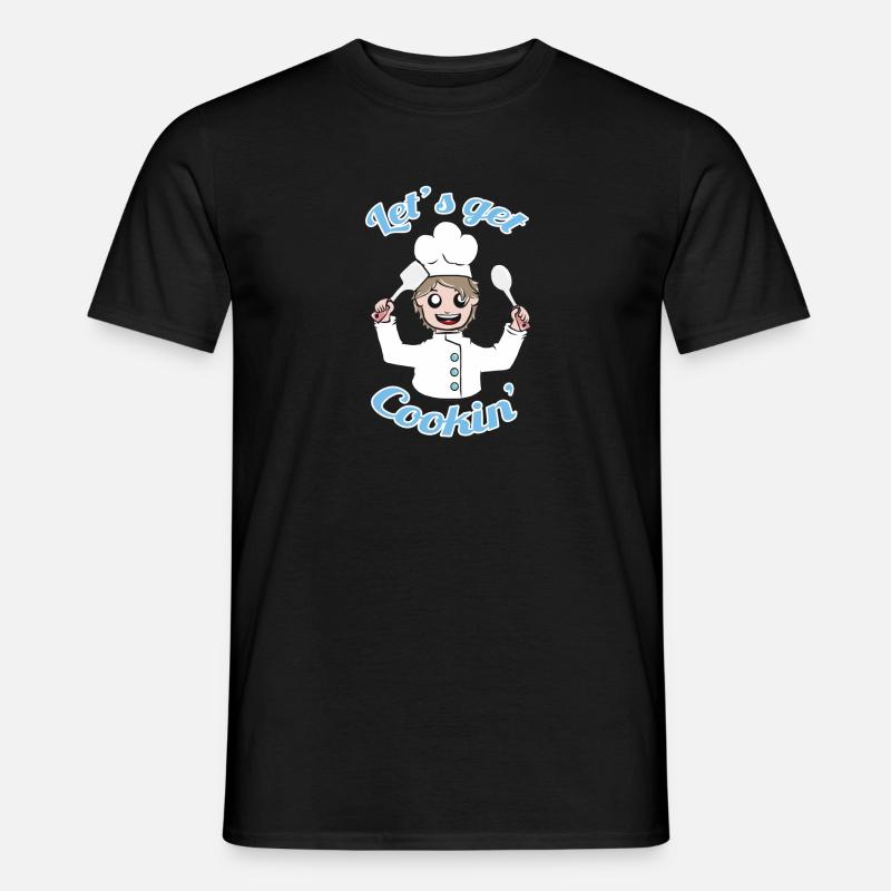 Lass uns kochen! - Männer T-Shirt - Schwarz