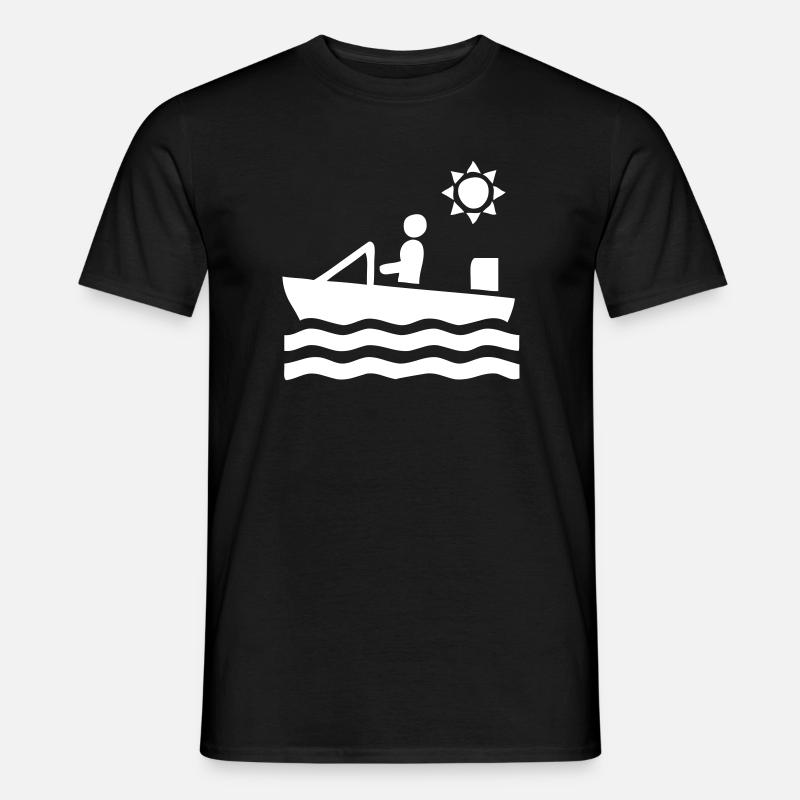 Boot Fahrer - Männer T-Shirt - Schwarz