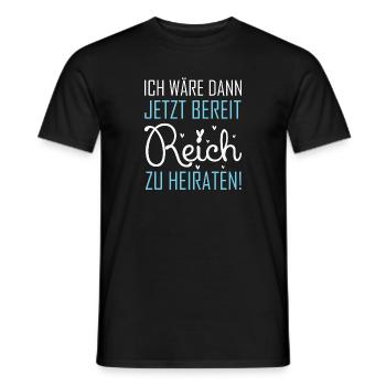 Bachelorette Party mariée marié mariage - T-shirt homme - noir - Devant - AI Model Male 178 light (178cm)