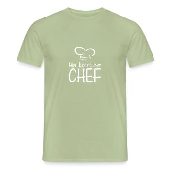Koch Köchin Hobbykoch Küchenchef Nahrung Kochshirt - Männer T-Shirt - Sage - Vorne - AI Model Male 178 light (178cm)