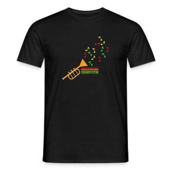Underground Soundsystem Trumpet - Men's T-Shirt - black - Front - AI Model Male 178 light (178cm)