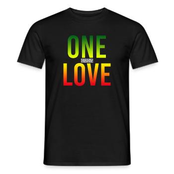 One Love Gradient : Unité dans la couleur - T-shirt homme - noir - Devant - AI Model Male 178 light (178cm)