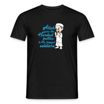 Muslim Islam - Men's T-Shirt - black - Front - AI Model Male 178 light (178cm)